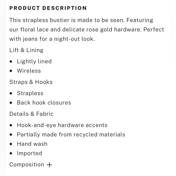 NWT VS Dream Angels Lace Corset Top - Picture 8 of 9